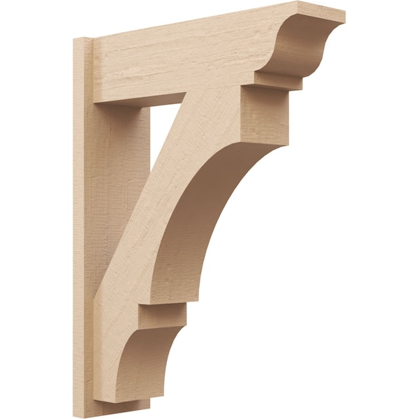 Ekena Millwork 7 1/2-in W x 24-in D x 32-in H Balboa Trad Rough Cedar Woodgrain TimberThane Outlooker, Primed Tan OUTUR075X24X32BOA04RCPR - main